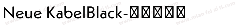 Neue KabelBlack字体转换